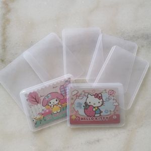 🔆Ready Stock🔆 Portrait Transparent Hard Card Sleeves竖款高清透明小卡覆膜保护套
