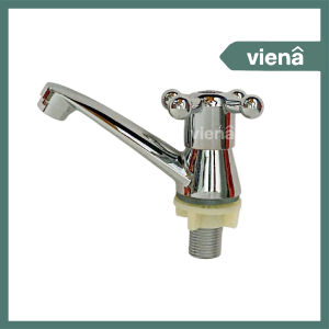[ VIENA ] Kran Wastafel Keran Cuci Tangan 615 Kemudi Anti Karat Chrome