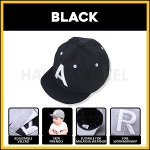 Alphabet Baby Hat (3m-3y) Topi Baby Boy Baseball Cap Kids Hat Topi Baby Girl Topi Bayi Kids Fashion Baby Fashion 嬰兒帽子