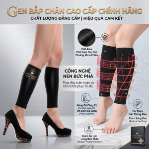 Gen Định Hình Bắp Chân Cao Cấp Giúp Có 1 Đôi Chân Thon Gọn Lưu Thông Máu Dễ Dàng Vận Động