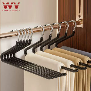 WV 5/10PCS Anti Slip Goose Shaped Pants Rack Traceless Storage Rack Drying Rack Home Pants Clip Wardrobe Pants Hanger2026