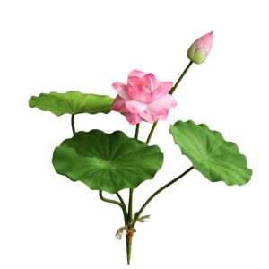 XYAX Phong cách Trung Quốc Cành hoa nhân tạo Tinh Thần Thiền 55cm Hoa sen lụa Cắm hoa Thanh lịch Hoa giả Trang trí văn phòng tại nhà