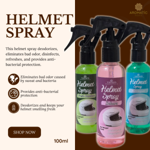 100ml Helmet Spray – Odor Removal Fresh Scent & Antibacterial Disinfection
