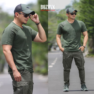 Kaos Pria Hijau Army|BOZRV |Kaos Kaos|Baju Kaos Tactical|Kaos Taktikal|Kaos Tactical Pria