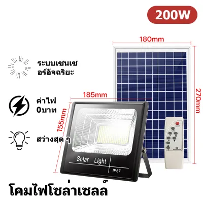MULLER🔥สว่างยันเช้า🔥【1 แถม 1 】 โคมไฟโซล่าเซลล์ ไฟโซล่าเซลล์ 3000w 1500w 1000w 800w 500w 400w solar light outdoor garden สีขาว สปอร์ตไลท์ โซลา ไฟแสงอาทิตย์ ไฟ L
