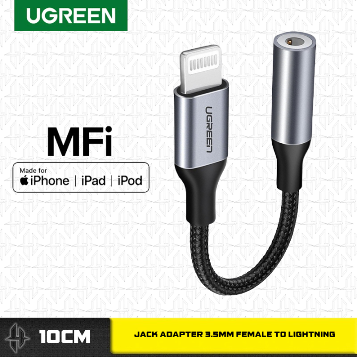 UGREEN 30756 MFI Lightning Jack Audio Adapter Iphone