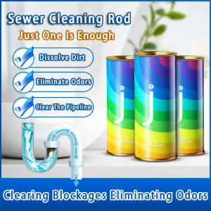 Sewer Cleaning Rod Sani Sticks Oil Decontamination Kitchen Toilet Bathtub Drain Sewer Cleaning Rod Pipeline Bathtub Decontamination Drain Sewer Cleaning Rod 下水道清洁棒
