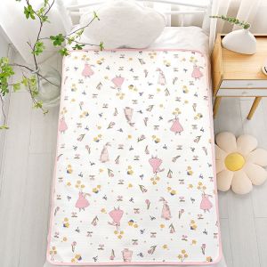 SKISOPGO แผ่นรองฉี่เด็ก ระบายอากาศ ดูดซับได้ดี 50*70cm/70*100cm แผ่นรองฉี่ ผ้านุ่ม สามารถล้างได้ ผ้ารองฉี่เด็ก