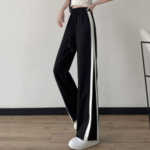 IELGY Quần Thể Thao Vải Viscose Ngoại Cỡ Thường Ngày Màu Đen Cho Nữ