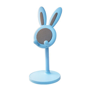 Universal Phone Stand Angle Height Adjustable Cute Bunny Cell Phone Stand For Desk Thick Case Phone