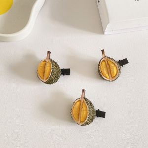 TDLICHE Personality Sweet Banana Child Duckbill Clip Fruits Photo Props Girl Hair Clip Cute Side Clip Simulation Food Hairpin Women Hair Accessories Korean Style Barrette