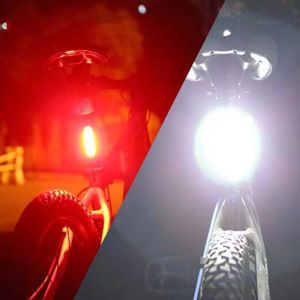 SGFDD LED Colorful Warning Light Warning Lamp Flashing Light Strip Light Flashlight USB Rechargeable IPX-5 Waterproof Bicycle Rear Light Cycling Taillight Bicycle Lights Bike Taillight