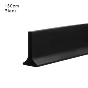 NIFINE Bathroom Accessories Shower Dam Barrier Flood Barrier Silicone Shower Dam Door Bottom Sealing Strip Water Retaining Strip Water Stopper Self-Adhesive