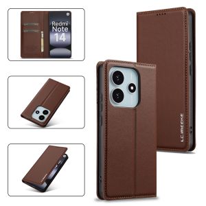 For Xiaomi Redmi Note 14 13 12 11 Pro / Redmi Note 14 13 12 5G / Redmi Note 12S 11S Phone Case Magnetic Leather Wallet Card Slot Couples Flip Cover Casing