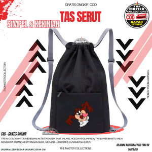 Tas serut drawstring bag backpacks pria wanita tas fungsional serbaguna Ransel Serut Pria Wanita Fashion Korea - Bisa Bayar Ditempat (COD)