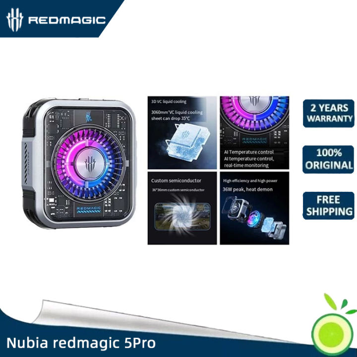 Nubia Redmagic 5 Pro 36W pas penghantaran merah merah Magic 5 Pro radiator telefon bimbit VC cecair disejuk