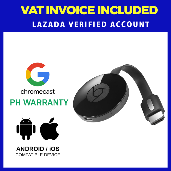 Google Chromecast 2 HDMI Streaming Media Player (Black) Lazada PH