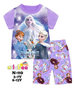 Mylilangelz Ailubee Frozen II Girl Clothing Set Baju Budak Perempuan