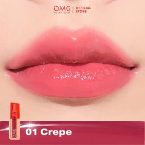 OMG Oh My Glam Glassy Lip Tint 2g - Lip Tint Warna Intense Tahan 12 Jam - Ratu Kosmetik Online
