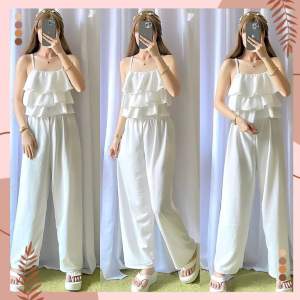 Shop4Her | MANDY Plain Sleeveless Top and Pants Set Terno Coords Coordinates for Women