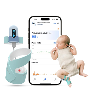 Wellue Viatom BabyO2 S2 Heart Rate Monitor Sensor Baby Pet Monitors Baby Oximeters Socks Infant Pulse Oximeter