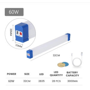 Tube Night Lamp LED Emergency Light Outdoor Magnetic Suspension USB Rechargeable Portable Long Strip Work Light