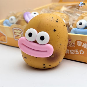 SG Stock Soft Squishy Funny Mouth Squeeze Toy Stress Relief Fidget Toy Cute Cartoon Toy for Kids Party Favor