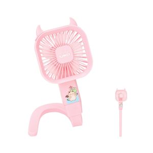 NEXTYOO USB Charging Baby Stroller Mini Fan 3 Speeds 360° Rotate Handheld Fan Portable Fan Stroller Accessories