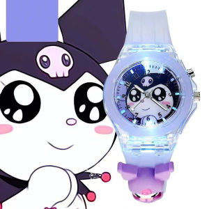 JAM TANGAN ANALOG DENGAN LAMPU LED MOTIF SANRIO 3D DESIGN KAWAII TERBARU