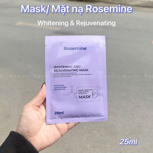 ( Lẻ 1 miếng ) Mask/ Mặt nạ nhả nắng dưỡng trắng phục hồi thâm sạm Rosemine Whitening & Rejuvenating 25ml
