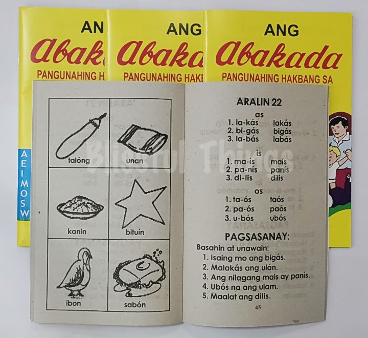 Abakada Booklet Unang Hakbang Sa Pagbasa Lazada Ph