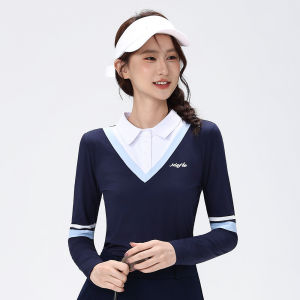 ผลิตภัณฑ์ใหม่สำหรับฤดูใบไม้ร่วงและฤดูหนาวกอล์ฟเสื้อยืดแบบติดกระดุมแขนยาวของผู้หญิงที่มีดีไซน์หลากสีในรูปแบบขั้นสูงคุณภาพสูงกันความชื้นและระบายอากาศได้ดีกระโปรงใส่สบายสำหรับกลางแจ้งลำลองและกระโปรงเครื่องแต่งกายแนวกีฬา