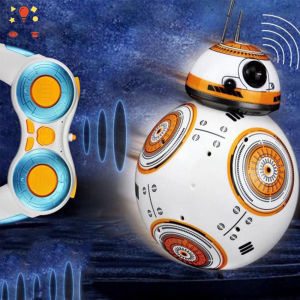 【จัดส่งจากกรุงเทพฯ】รุ่นอัพเกรดของสตาร์วอร์สสมาร์ทของเล่นตุ๊กตาสั่งงานด้วยเสียงหุ่นยนต์ของขวัญลูกบอล BB-8 2.4G รีโมทคอนโทรลของเล่นเด็กemo robot