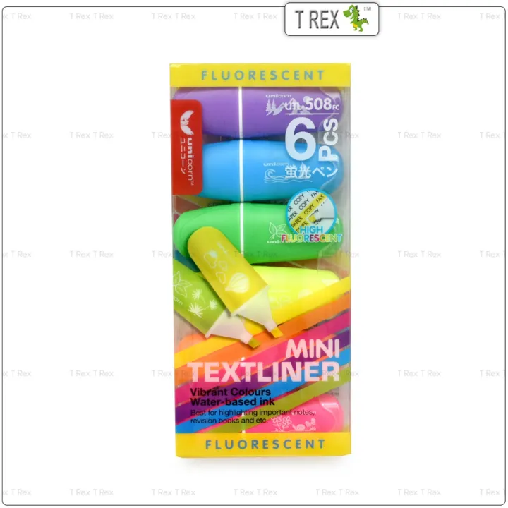 Unicorn%206s%20Value%20Pack%20Fluorescent%20Mini%20Highlighter%20/%20High%20Light%20Textliner%20/%20Fabric%20Pens%20/%20%E8%BF%B7%E4%BD%A0%E8%8D%A7%E5%85%89%E7%AC%94%20-%20Image%204