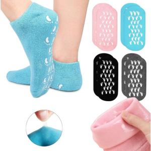 2Pcs Gel Spa Socks Moisturizing Gel Socks Soft Feet Moisturizer Spa & Pedicure Socks Feet Skin Care