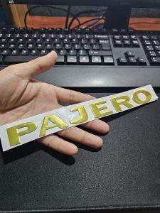 Chữ nổi Pajero được dán phía sau các xe Mitsubishi Pajero - Kích thước: 23cmx2.6cm