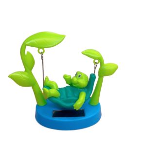 PENGY 2pcs Cartoon Turtle Statue Ornament Solar Powered Cute Turtle Figurine Toy Home Decoration Creative Animal Miniatures Model Home