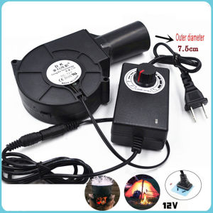 พัดลมหอยโข่ง12v เทอร์โบ ปรับรอบได้ 12V DC กับอะแคปเตอร์ ที่ปรับได้ ลมแรง พัดลมระบายอากาศ พัดลมเทอร์โบ 7530 โบเวอร์เป่าลม 12v พัดลมเป่าเตาไฟ พัดลมเตาน้ำมัน พัดลมเตาน้ำมัน พัดลมหอยโข่ง dc 12v เครื่องเป่าลม หอย โข่ง พัดลมหอยโข่ง12vปรับได