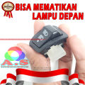 Tombol Saklar DIM 3 Fungsi 3 Titik Untuk Mematikan Lampu Depan Motor Honda. 