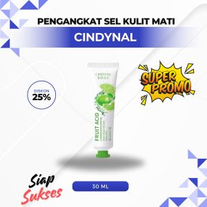 Cindynal Fruit Acid Exfoliating Gel 30gr Glowing Blackhead Cleaner Body Perontok Daki Mengangkat Sel Kulit Mati Tanpa Rasa Sakit dan Iritasi
