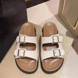 Womens Casual Buckle Slide Sandals Comfortable Flat Sole Summer Footwear