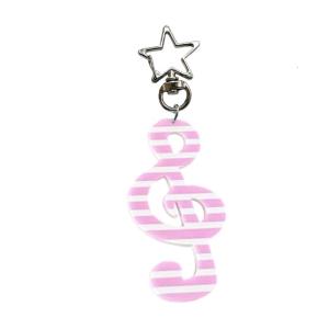 Music Note Keychain For Keys Bags Backpacks Acrylic Alloy Design Lightweight Portable Gift For Musicians Music Lovers