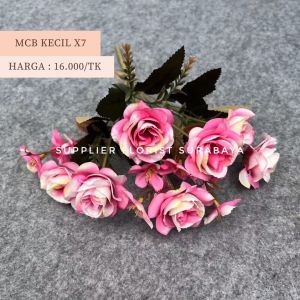 SFS - [MCB KECIL X7] BUNGA PALSU MAWAR KECIL ARTIFICIAL FLOWER ROSE SMALL MINI ROSES CHERRY BLOSSOM JEPANG US MAWAR LANCIP KERITING DEKORASI TABLE DECORATION WEDDING DEKORASI PELAMINAN HAND BOUQUET PEMANIS BUNGA FILLER SCRAPBOOK PIGURA