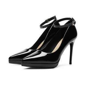 Free Shipping WomenS High Heels 2026 New Style Plus Size Fashionable And Elegant With A Single-Strap Design Waterproof Platform And Pointed Toe