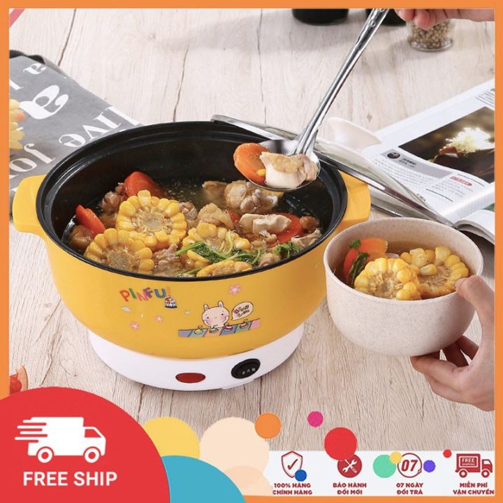 [HN]Nồi lẩu điện mini 26cm - nồi điện mini đa năng tiện dụng | Lazada.vn