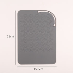 Silicone Heat Resistant Mat Anti Slip for Hair Curler Straightener Table Protection Alas Silikon