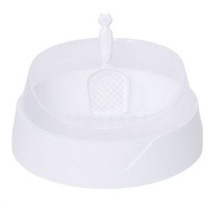 กระบะทรายแมว ขนาดใหญ่ ห้องน้ำแมว กระบะทราย ที่ใส่ทรายแมว พร้อมที่ตัก