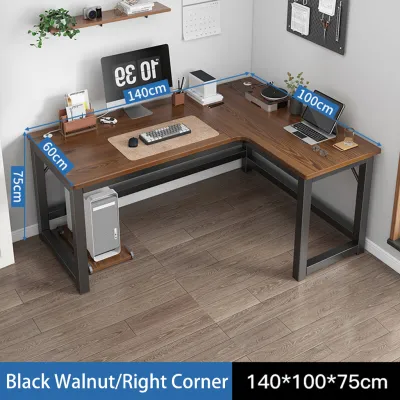 STON Corner Table Komputer Table L-shaped Work Desk Study Writing Table Meja Belajar Murah Modern Gaming Table Office Meja 办公桌
