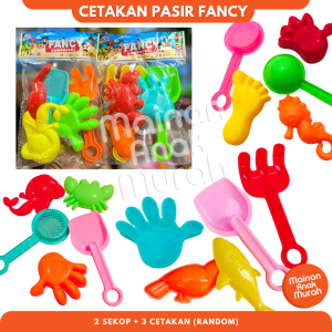 Cetakan Sekop Pasir Ajaib FANCY Isi 5 Pcs / Mainan Cetakan Hewan Sekop Pasir Pantai Beach Set