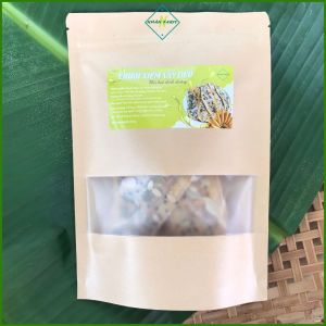 Chuối xiêm sấy dẻo mix hạt dinh dưỡng - Không đường - Vị ngọt tự nhiên